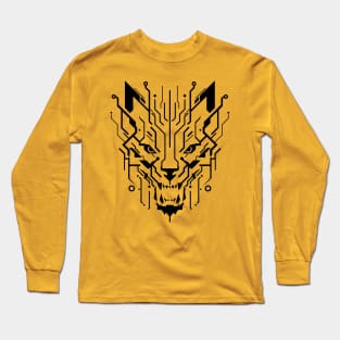 Digital Wolf Long Sleeve T-Shirt